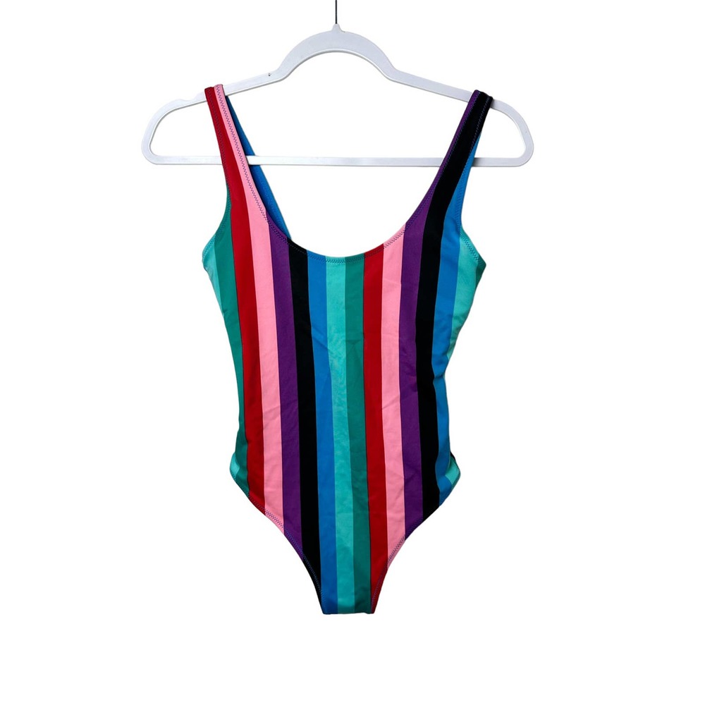 Old Navy Women's Striped Bathing Swim Suit One Piece XS